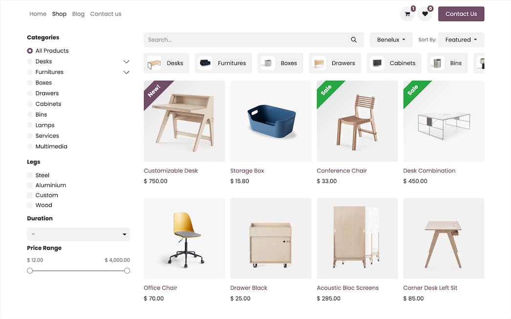 eCommerce — Odoo