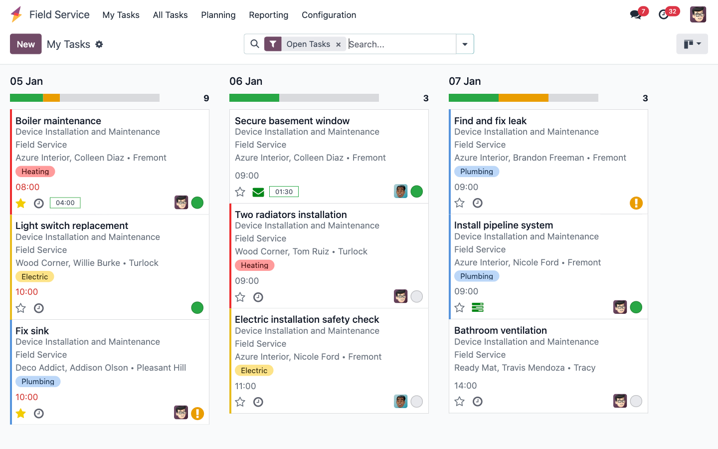 Field Service — Odoo