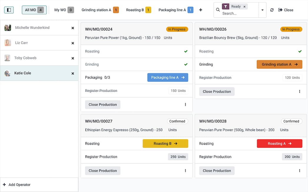 Manufacturing — Odoo